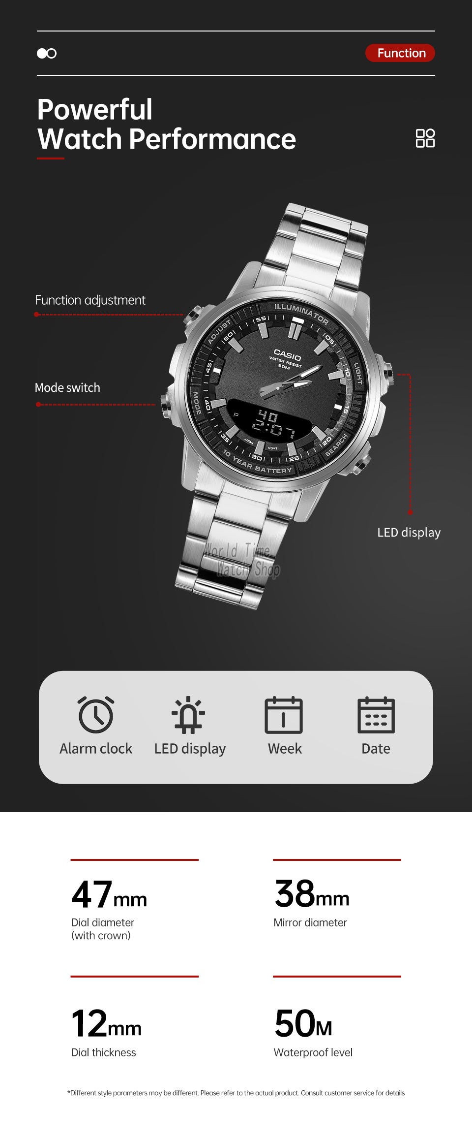 Casio Men Watch-AMW-880D